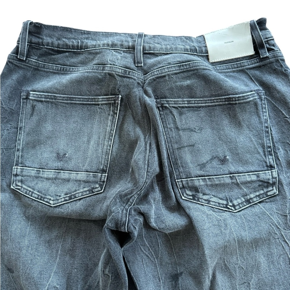 Hudson Jeans Men's Washed Black/Gray Relaxed Fit